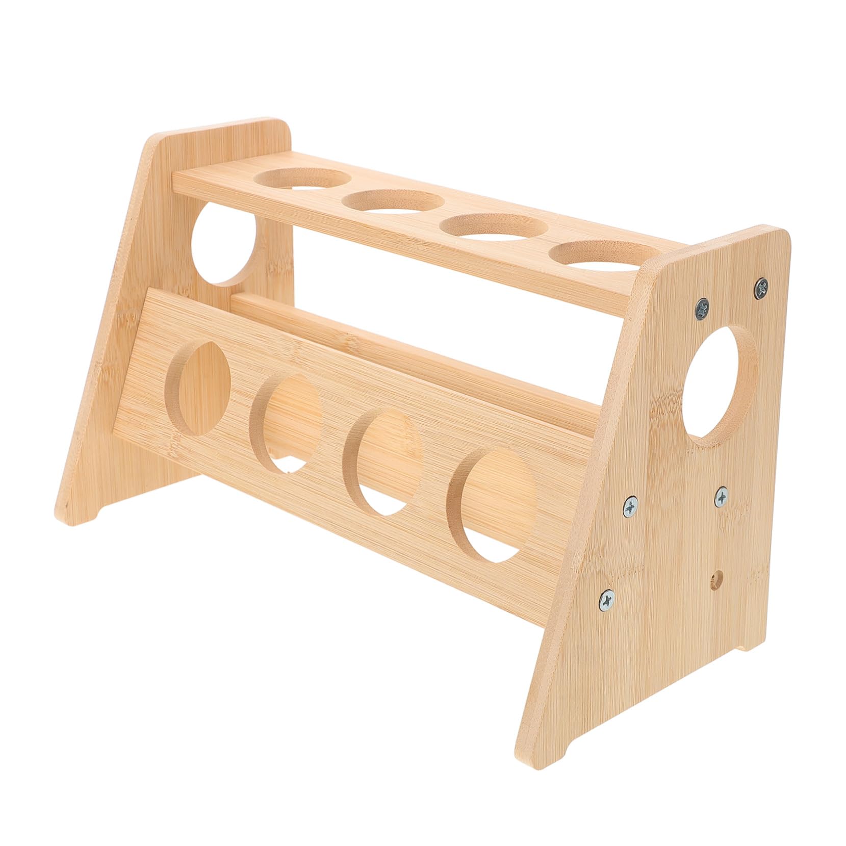 STOBAZA Gewürzregal aus Holz für Gewürzgläser Aufbewahrungsregal für Küche Schreibtisch Schlafzimmer und Badezimmer Organizer für Kleine Gegenstände