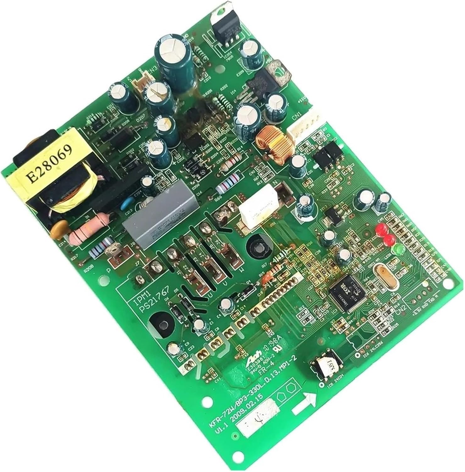 Angled view of the YTGWLKCO Air Conditioning Inverter Board showing its overall layout