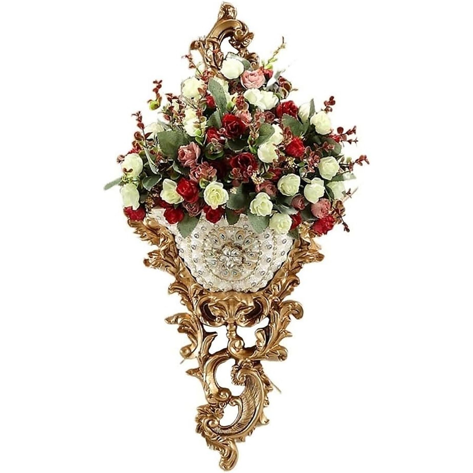 Grand vase décoratif de table en résine de style européen pour salon et bureau