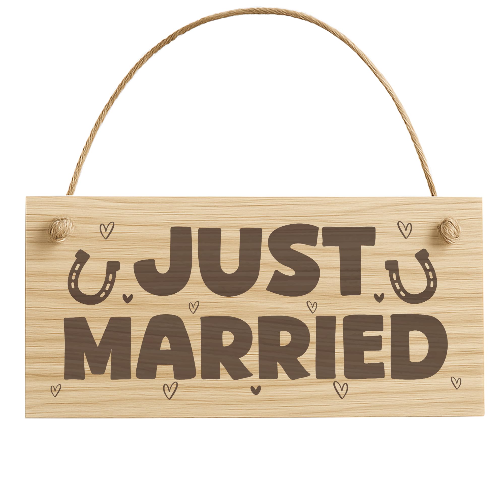 Red Ocean Just Married Hanging Wooden Engraved Sign Wedding Day Gift For Couple Wedding Sign Wedding Decor Husband And Wife Mr And Mrs Gifts Keepsake