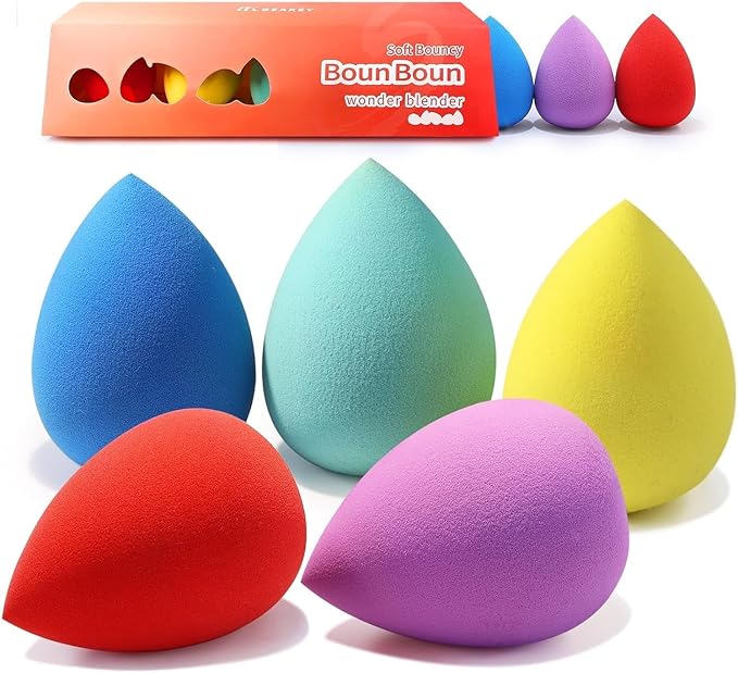 BEAKEY 5 Pcs Makeup Sponge Set