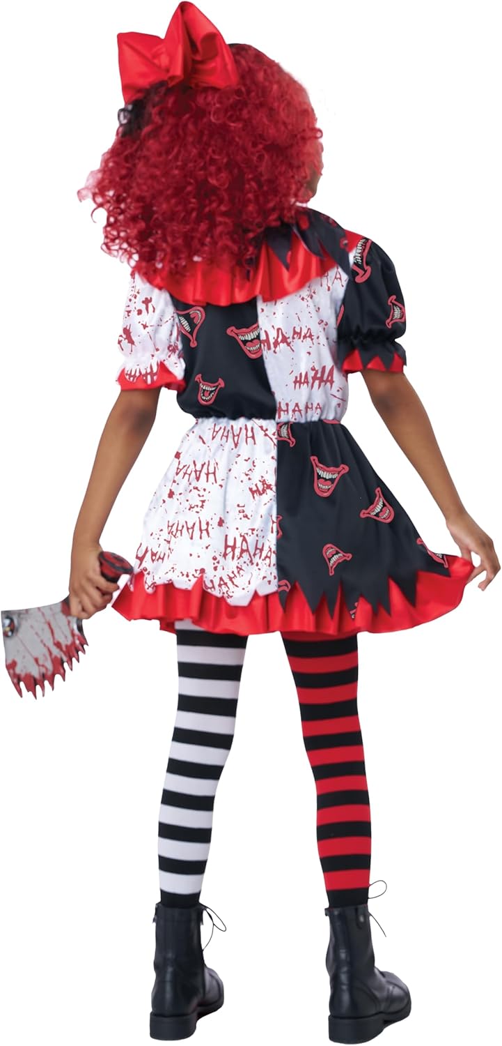 California Costumes Kids Girl's Killer Clown