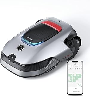 DREAME A2 1200 Tondeuse robotisée – sans Fil, sans RTK, pour 1200 m², LiDAR 3D à 360° et Vision IA, capacité de montée Jusqu’à 50% (26,5°), Coupe de précision EdgeMaster de 5 cm