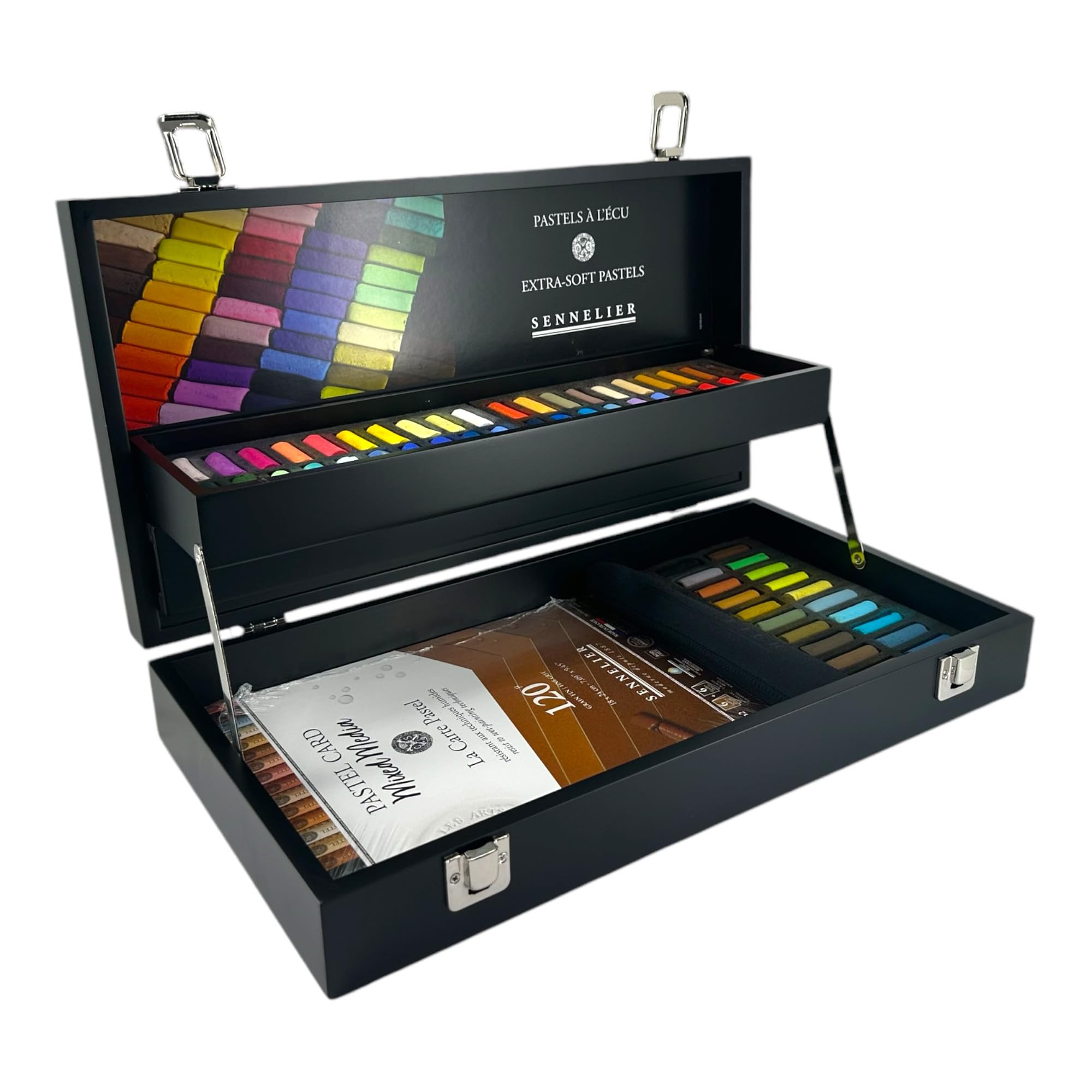 Coffret bois Pastel Ecu 60 Demi pastels