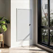 Attic Drywall Access Panel with Code Lock, Soundproof Service Door for Plumbing Concealed, Flush Mount Metal Wall Hole Cover PlateLight Gray,45x90cm 18x36in