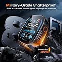 CASENED Tempered Glass Protective Case for iWatch Ultra 2 / Ultra 49mm Black - Ultra-Thin, Scratch-Resistant gallery image