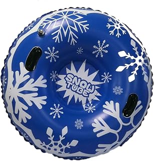 MYPB Snow Tube PVC Inflatable Skiing Sleds Heavy Duty Wearable Sledding Tube Snowboarding Floated Skiing Board Snow Skiing Equipments F12.12 (Color : Blue)