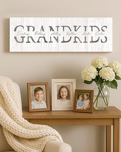 Vista 7 de Personal-Prints Arte personalizado para mamá y niños, personalizado con todos los nombres de los niños, regalo único y personalizado para el día