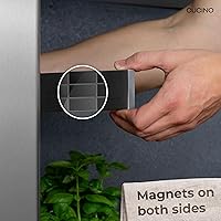 Vista 4 de Cucino Refrigerator Magnetic Knife Strip - Steel Magnetic Knife Holder for Refrigerator