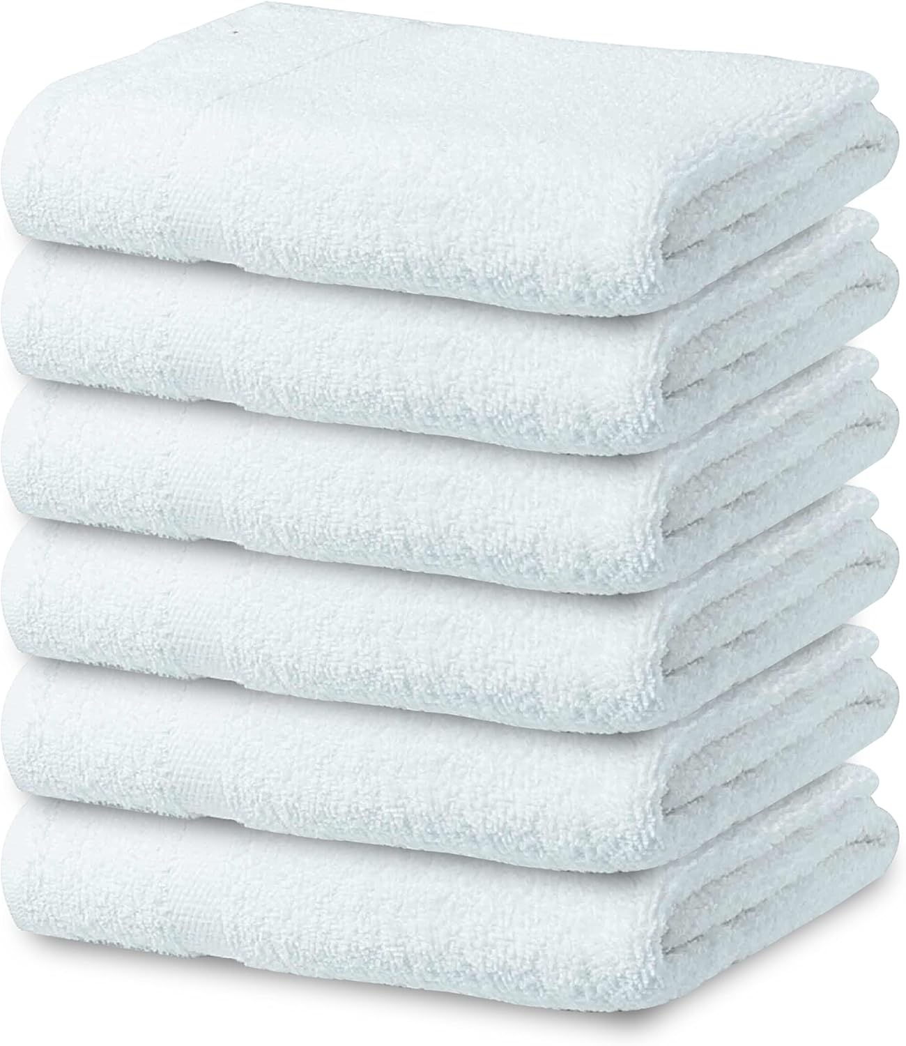 Bath Towel Small Cotton Towels,White, 22 x 44 Inches Towels for Pool, Spa, and Gym Lightweight and Highly Absorbent Quick Drying Towels, (Pack of 6) : Home & Kitchen