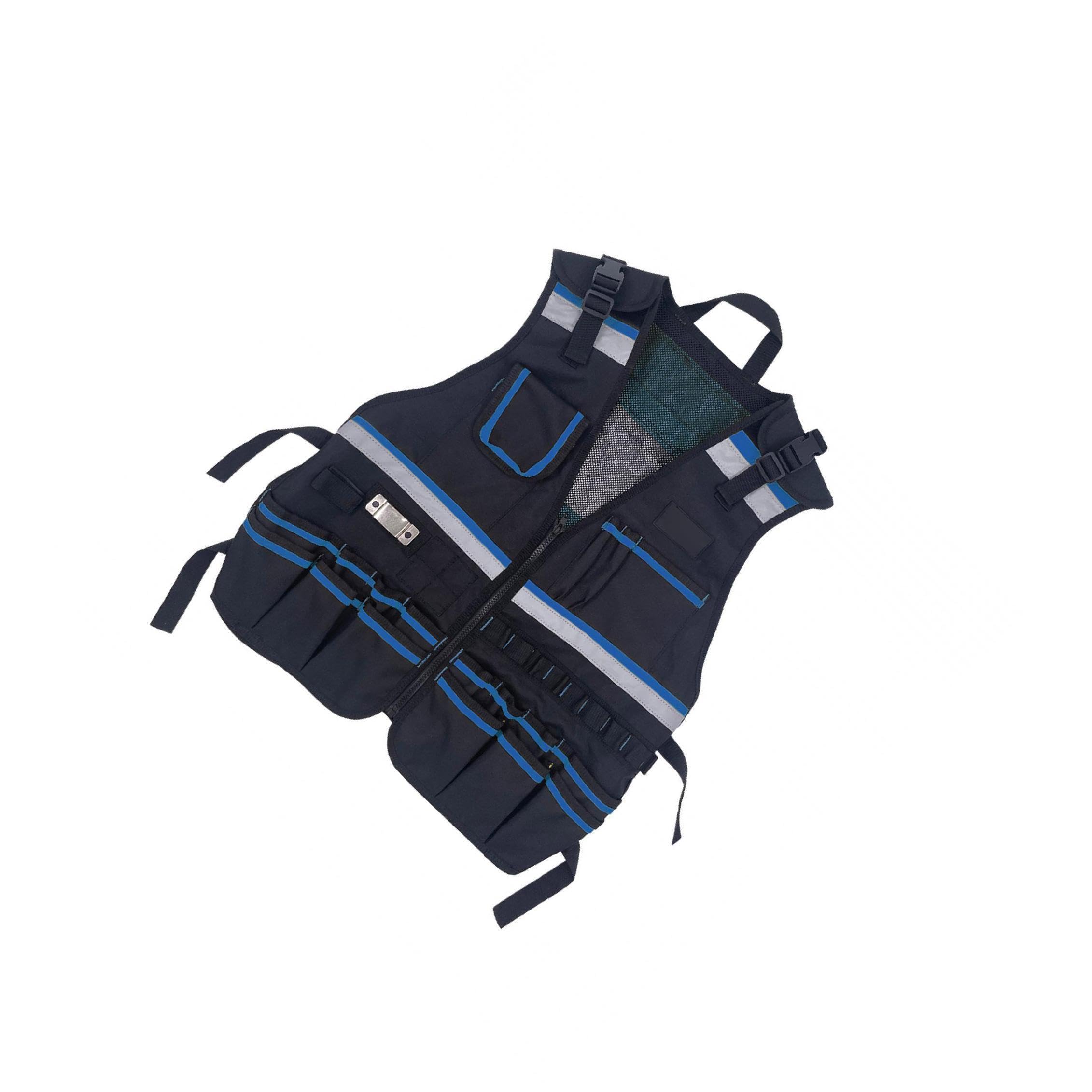 Gilet portautensili per elettricisti, comodo e resistente per carpentieri, per riporre utensili e accessori essenziali. Stili di gilet portautensili per elettricisti, borsa portaoggetti.