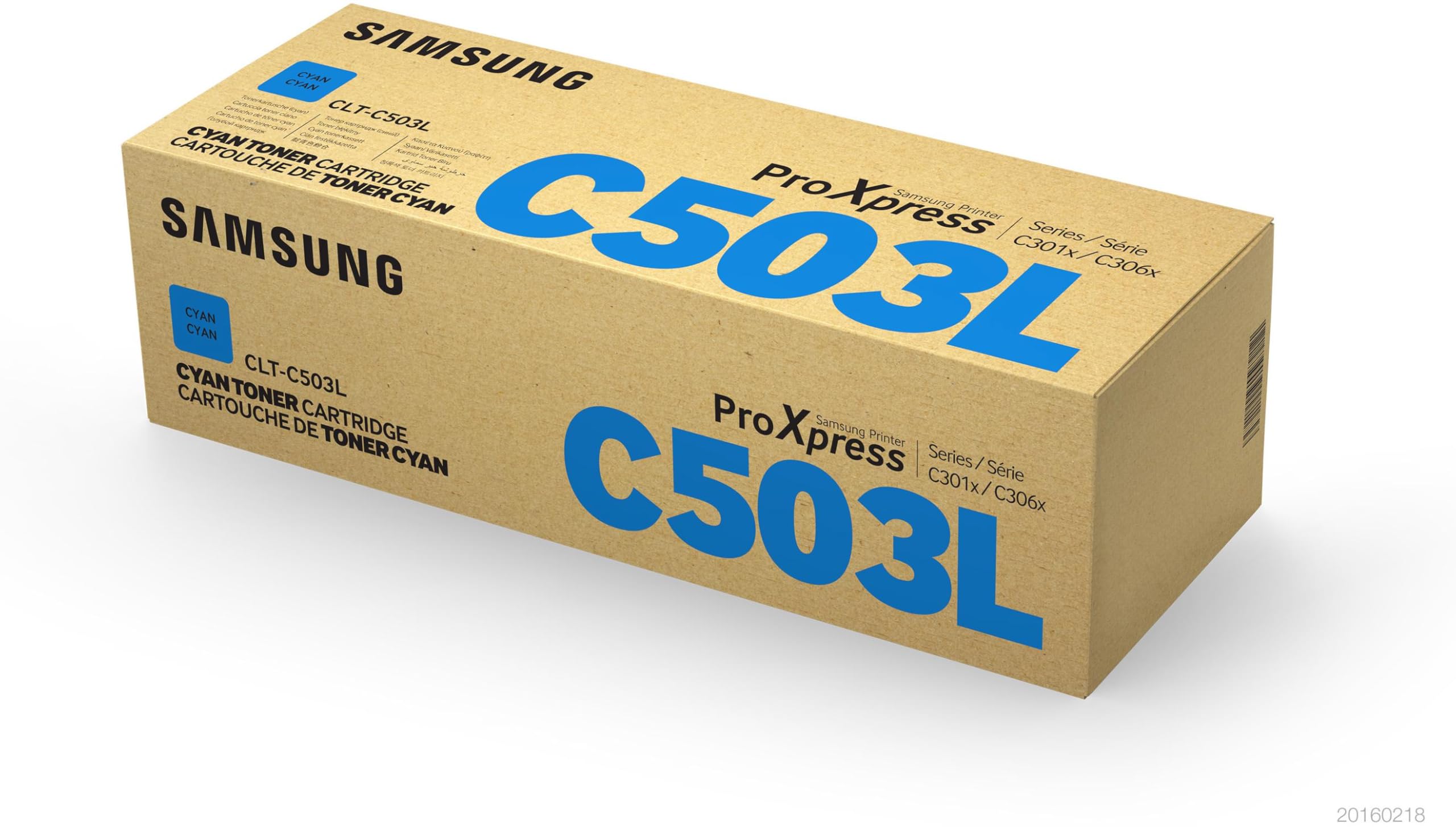 HP Samsung SU014A CLT-C503L High Yield Toner Cartridge, Cyan, Pack of 1