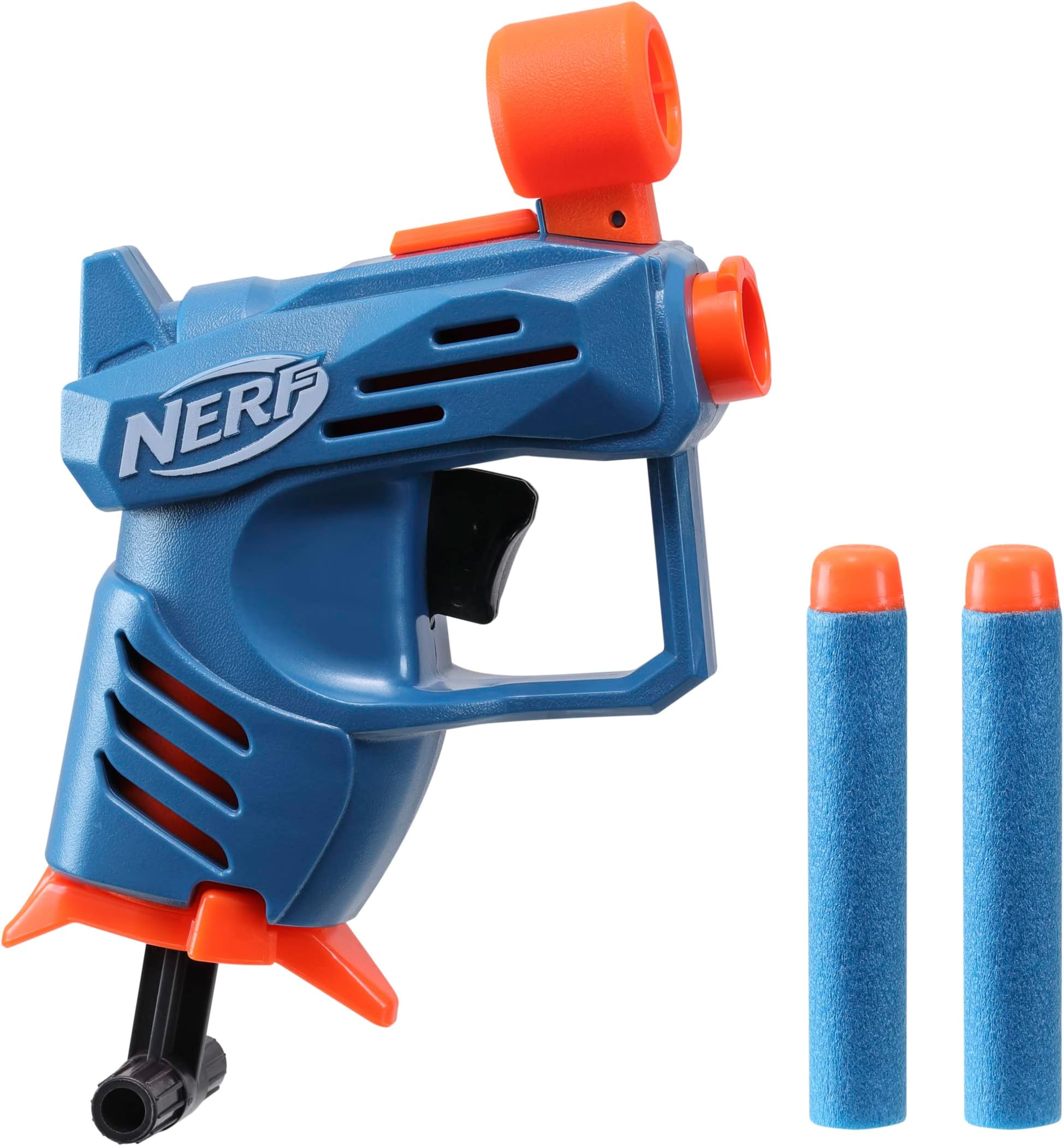 Elite 2.0 Ace SD-1 Dart Blaster, 2 Nerf Elite Darts, Pull Down Priming, Nerf Blasters, Kids Outdoor Toys for 8 Year Old Boys and Girls and Up, Dart Storage