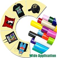 Vista 5 de 3D Puff HTV, 10in x 3.3ft 3D Heat Transfer Vinyl Roll, Gray 3D Puff Iron On Vinyl for DIY T-Shirt, Clothes, Bag, Pillow, Textile Fabric