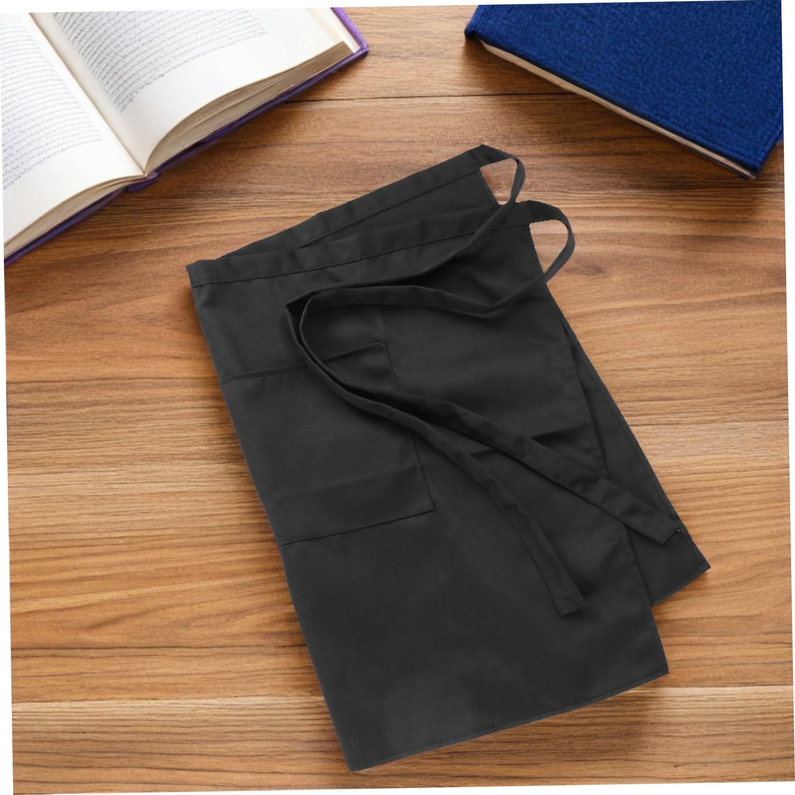 6 Piezas Delantal Corto Unisex para Cocina y Bar Funcionales Cómodo con Tiras de Cintura Poliéster Lavable para Uso Profesional y Doméstico