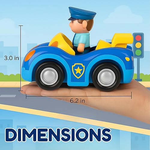 Miniatura 5 de Liberty Imports My First Cartoon RC - Autos de control remoto para niños de 1 a 3 años, juguete de control de radio para bebés, niños mayores de 18