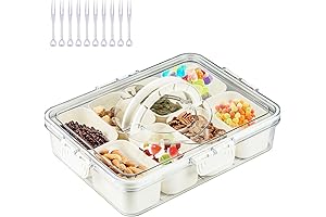 Reusable Snack Box Container with Dividers