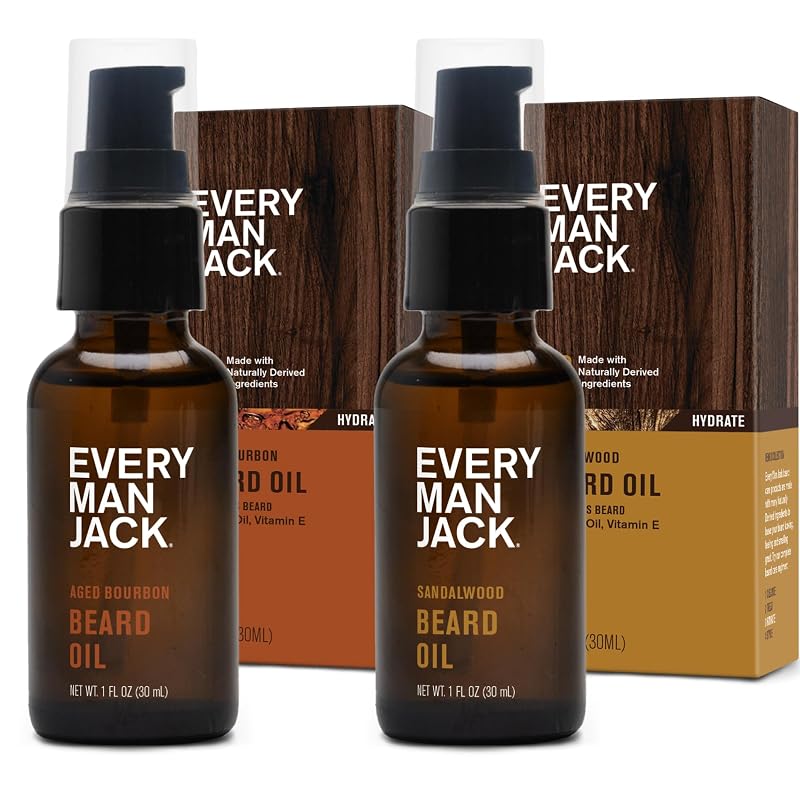 Óleo para Barba Every Man Jack Aged Bourbon e Sandalwood Teak