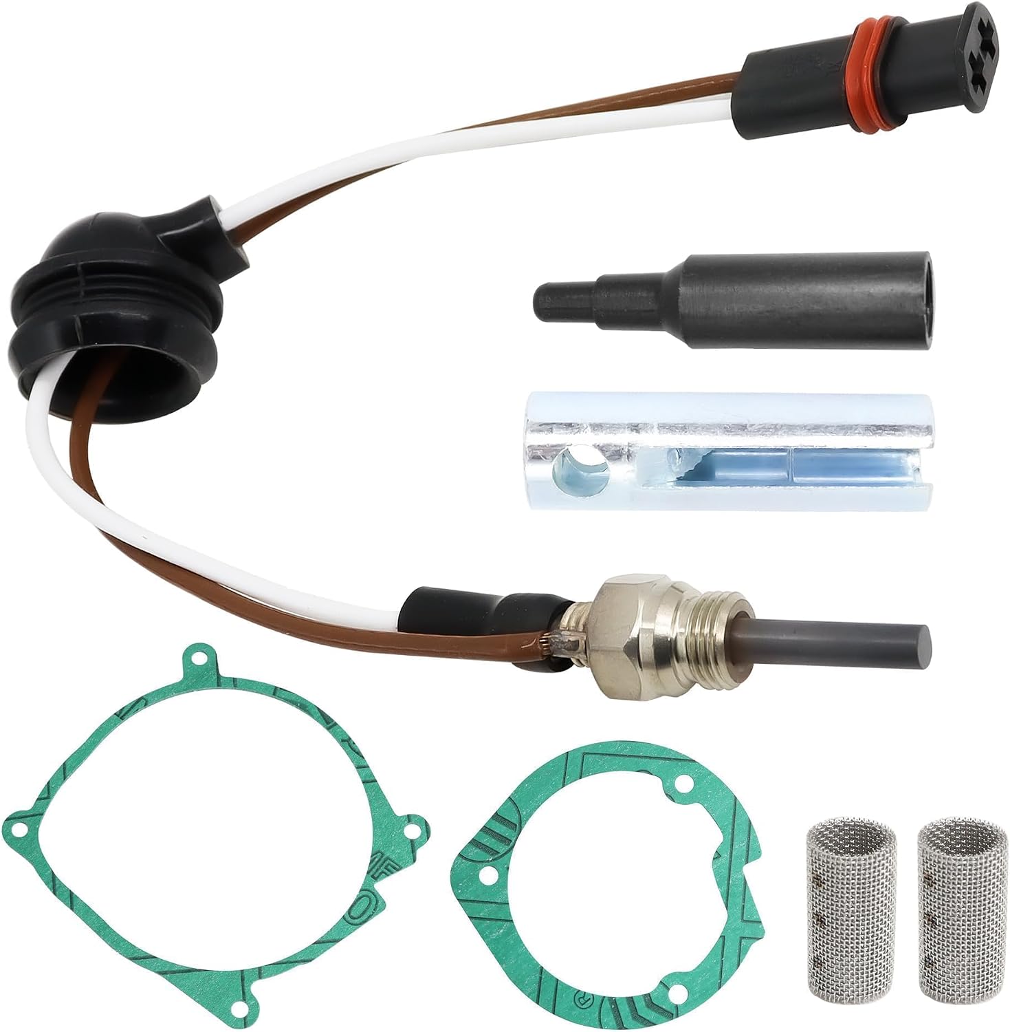 252069011300 12V Heater Glow Plug Kit for Eberspacher Espar Airtronic B4 D2 D4 D4S Diesel Parking Air Heater Car Ceramic Glow Plug with Removal Fitting Tool