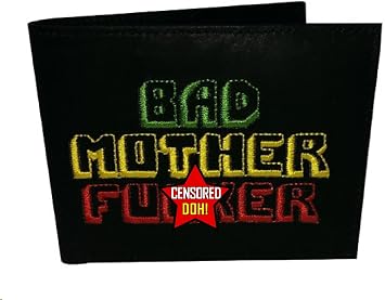 BMF Embroidered Genuine Leather Wallet Rasta Version Authentic