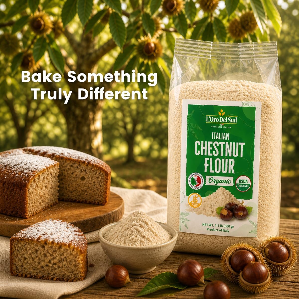 Gluten-Free Organic Chestnut Flour (Value 3-Pack) view 4