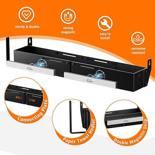 Miniatura 7 de Organizador de parrilla frontal para parrillas Blackstone de 28 pulgadas/36 pulgadas, organizador de accesorios de parrilla de gran capacidad