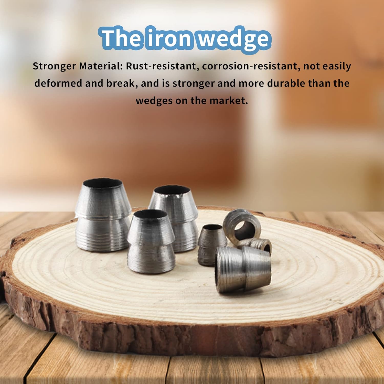 Biaungdo 7 Pc Safety Round Handle Wedges, Mauls Handle Kit for Hammer Axe Sledge (0.31", 0.39", 0.47", 0.55", 0.63", 0.71", 0.78")