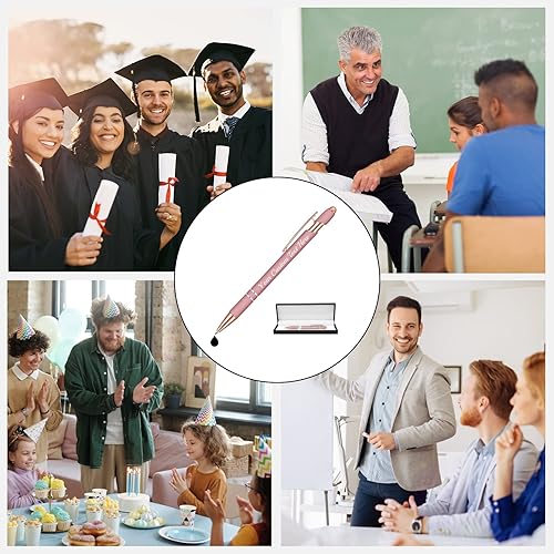 Miniatura 6 de Hasta 300 bolígrafos personalizados con nombre grabado gratis, lápiz capacitivo, logotipo, regalo de texto para hombres y mujeres, tinta negra,