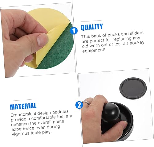 Miniatura 2 de Sosoport 1 juego de hockey Kit de hockey para niños, accesorios de aire para niños, artículos de hockey de aire, empujadores de mesa, piezas de