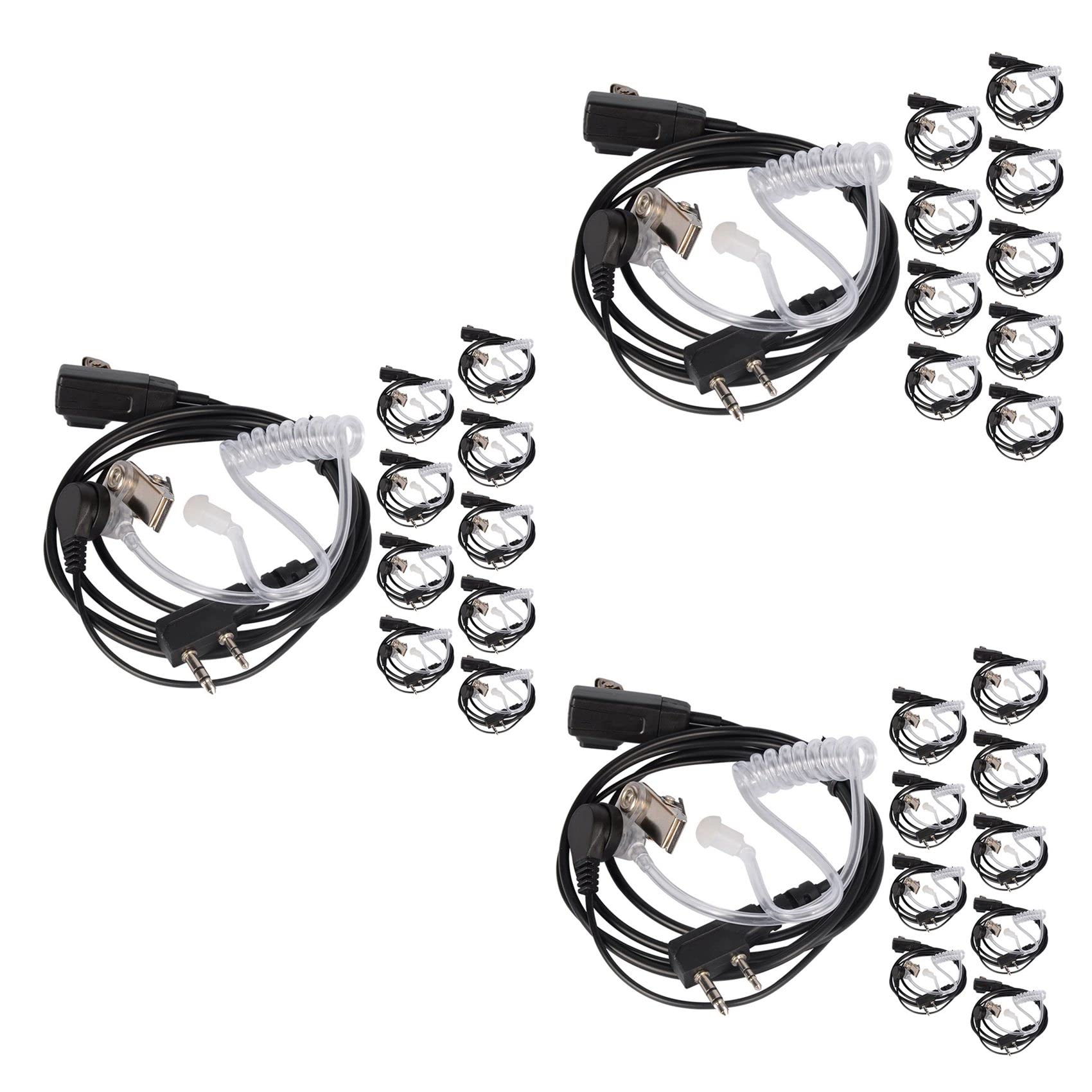 30 Pezzi Accessori Auricolare Tubo Acustico Auricolare Auricolare per per Radio Walkie Talkie Auricolare per 888S UV-5R UV-82