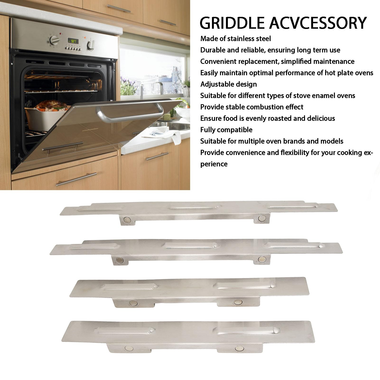28 Inch Griddle Wind Guards, Stainless Steel Wind Guards Blackstone Griddle Grilling Accessories Suitable for Outdoor Cooking
