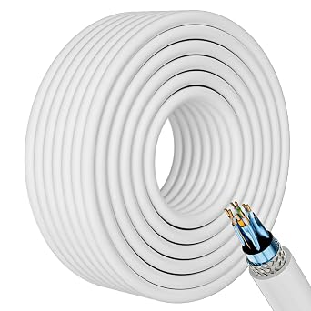 30 m Cat 7 Installation Cable 23AWG 10Gbps S/FTP LSZH & UV-Resistant