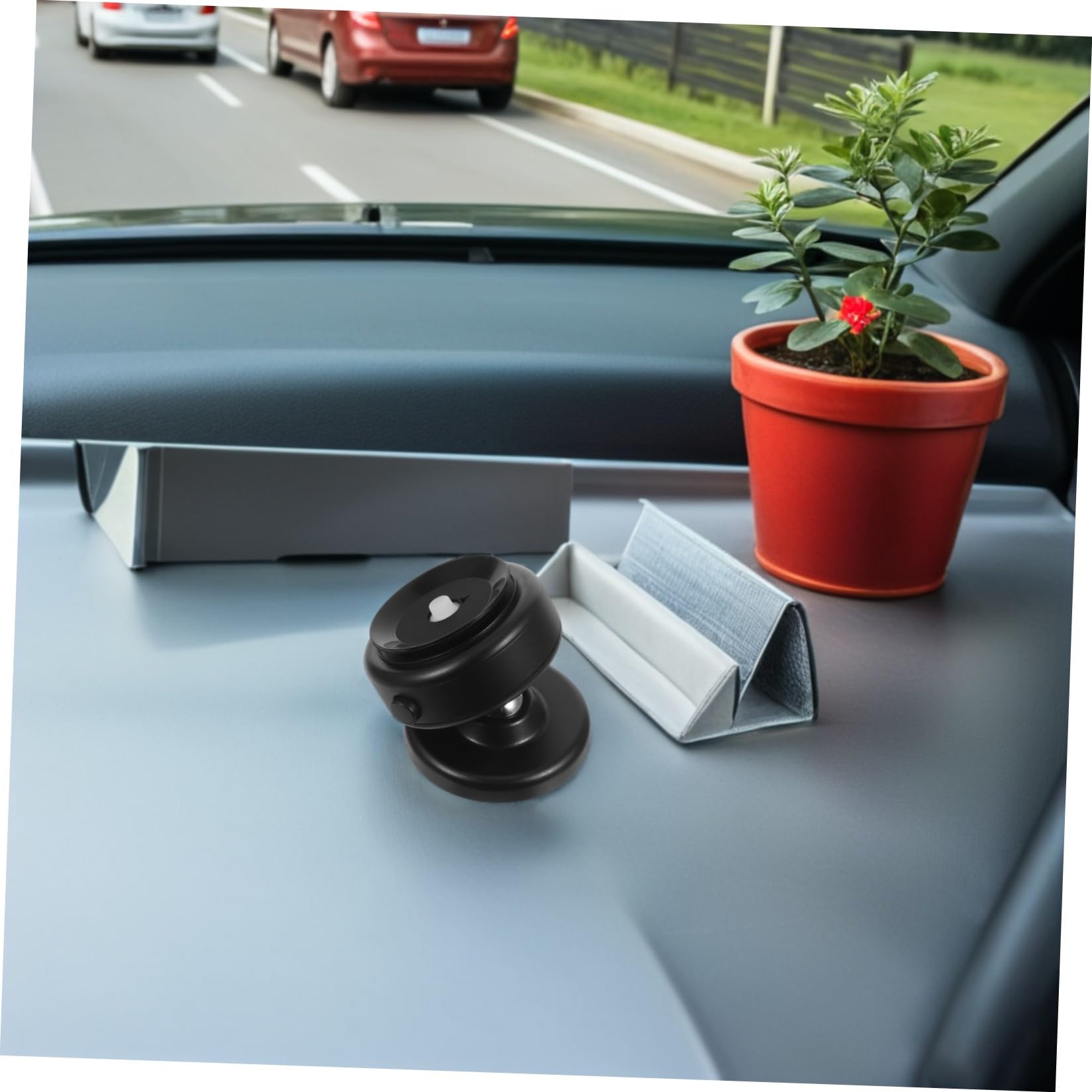 Mobestech Supporto Telefono Auto a Ventosa Multifunzione Nero in Plastica | Rotazione Multiangolo, Stabilità a Suzione, Compatibilità con Smartphone, Uso in Viaggio e Automobile