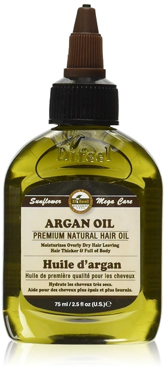 Difeel Sunflower Mega Care Argan Oil, 2.5 Ounce
