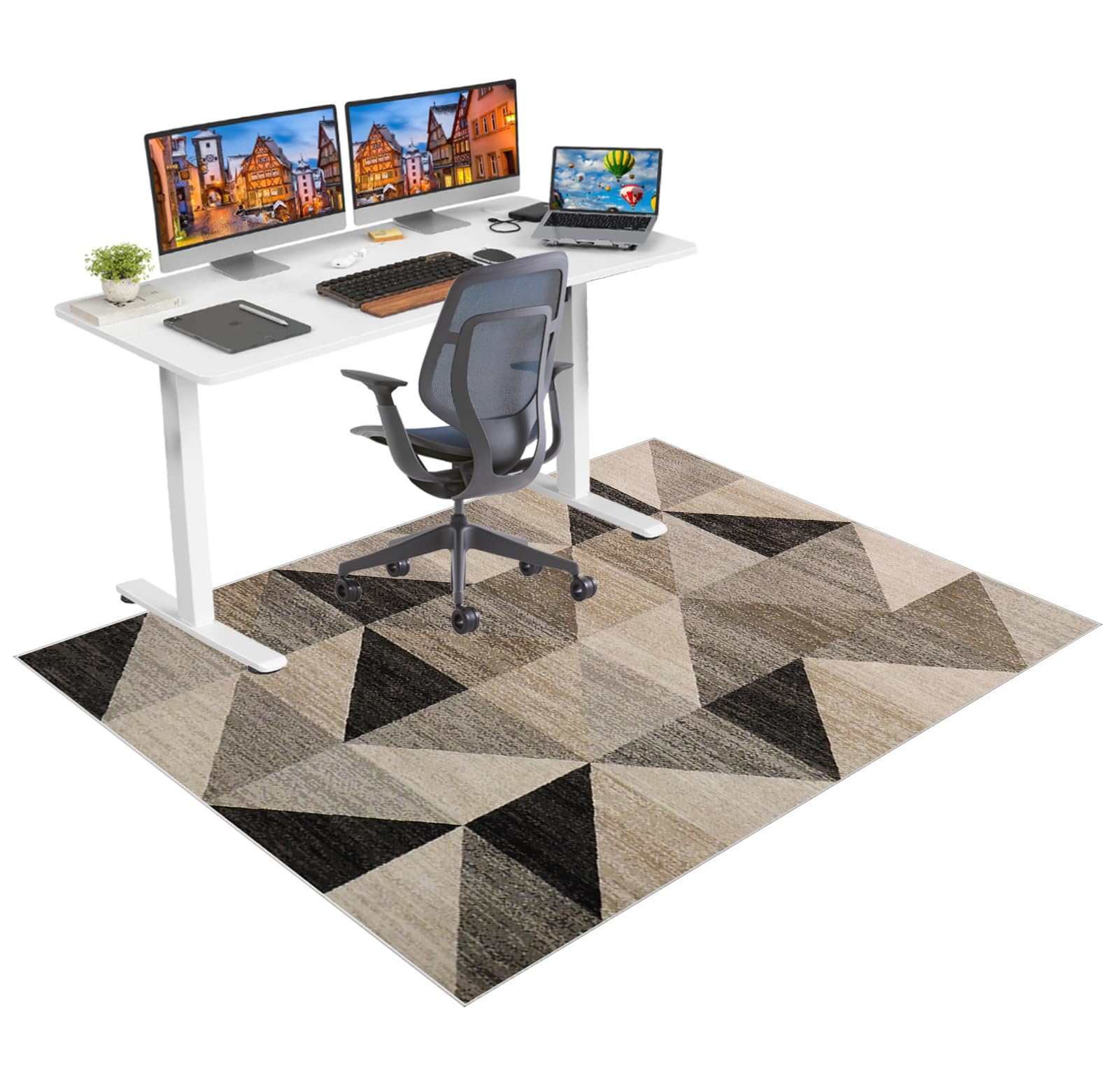 Office Chair Mat for Hardwood Floors Non Slip Computer Desk Chair Mat for Carpet Floor Protector Mat for Rolling Chair Gaming Chair Mat for Carpet Floor Mat for Office Chair Gaming Rug 160 x 180 cm