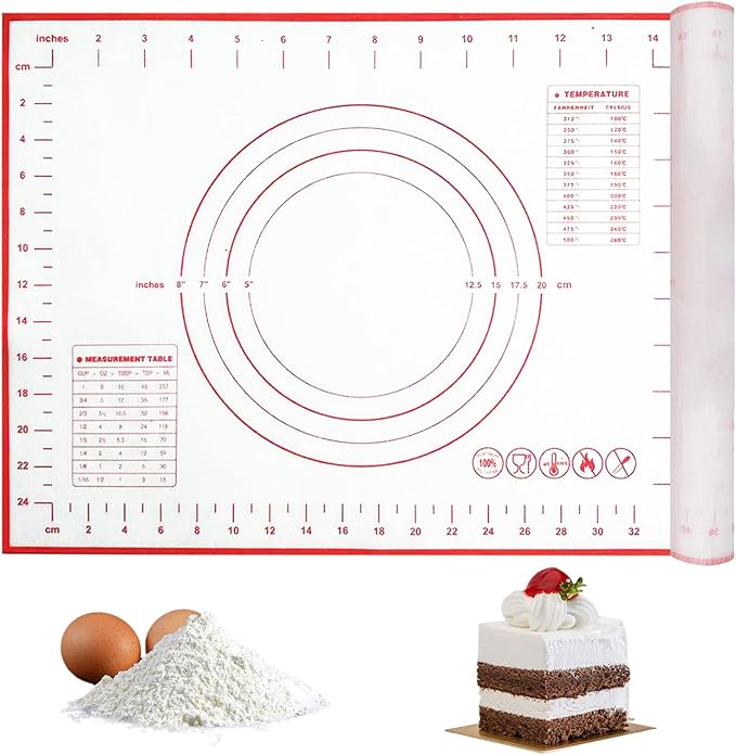 Silicone Pastry Mat Pastry Baking Mat with Measurements
