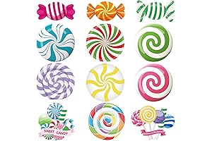 60-Piece Printable Candy Cutout Decorations Bulletin Board Set