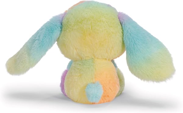 Glubschis, Hoppibow 62497 - Morbido coniglio di peluche, da coccolare e con cui giocare, per bambini e adulti, fantastica idea regalo, 15 cm, multicolore - 3