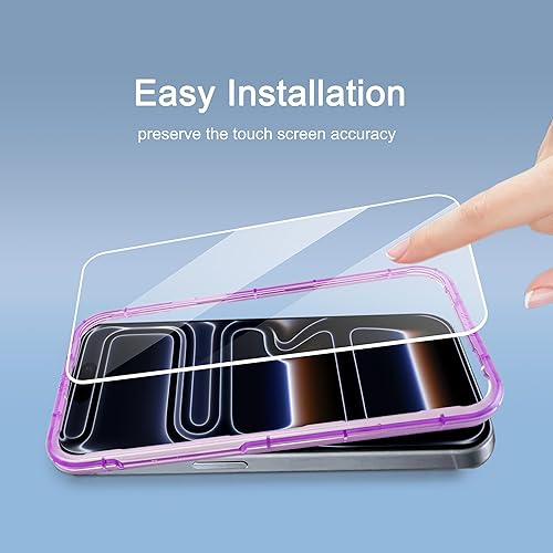 Miniatura 50 de Ailun Paquete de 2 protectores de pantalla para iPhone 12 Pro Max [6.7 pulgadas] + 2 protectores de lente de cámara, película de vidrio templado