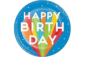 Creative Converting Happy Birthday Bash Paper Plates