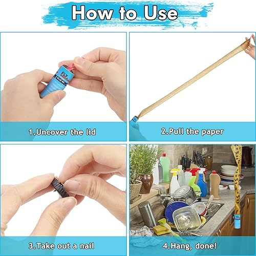 Vista 10 de Stingmon Paquete de 40 trampas adhesivas para moscas para interiores, trampas para moscas para colgar al aire libre, trampa para moscas de fruta, A1