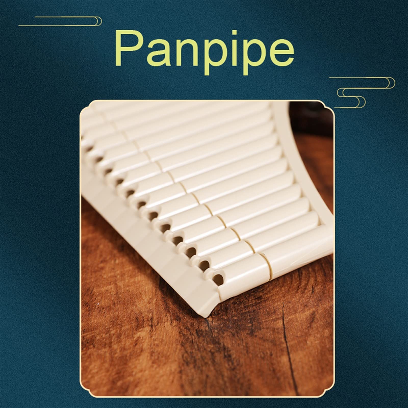 Profesional Pan Flauta 18 Tubos Pan Flauta ABS Resina C Tono Fácil Aprendizaje Panflute Instrumento Musical Niños Regalo para Principiantes