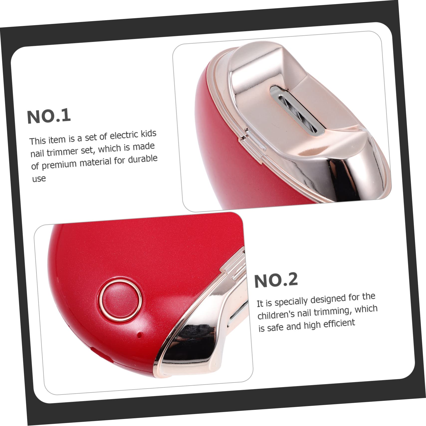 Hohopeti 1juego Cortauñas Eléctrico Adultos De Trimmer De Uñas Automático Con Cepillo De De Uñas y Portátiles Para y Familiar