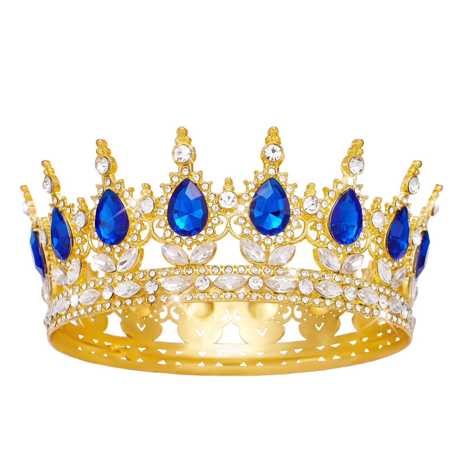 Queen Crown Rhinestone Wedding Crowns and Tiaras for Women Costume Party Hair Accessories Princess Birthday Crown Crystal BridalCrown