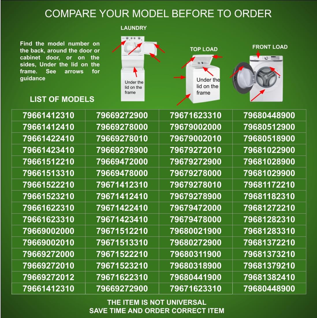 DPH224L01 CKD24L01 X compatible with Kenmore, LG Dryer Drum Motor Assembly fits old number DPH224L01