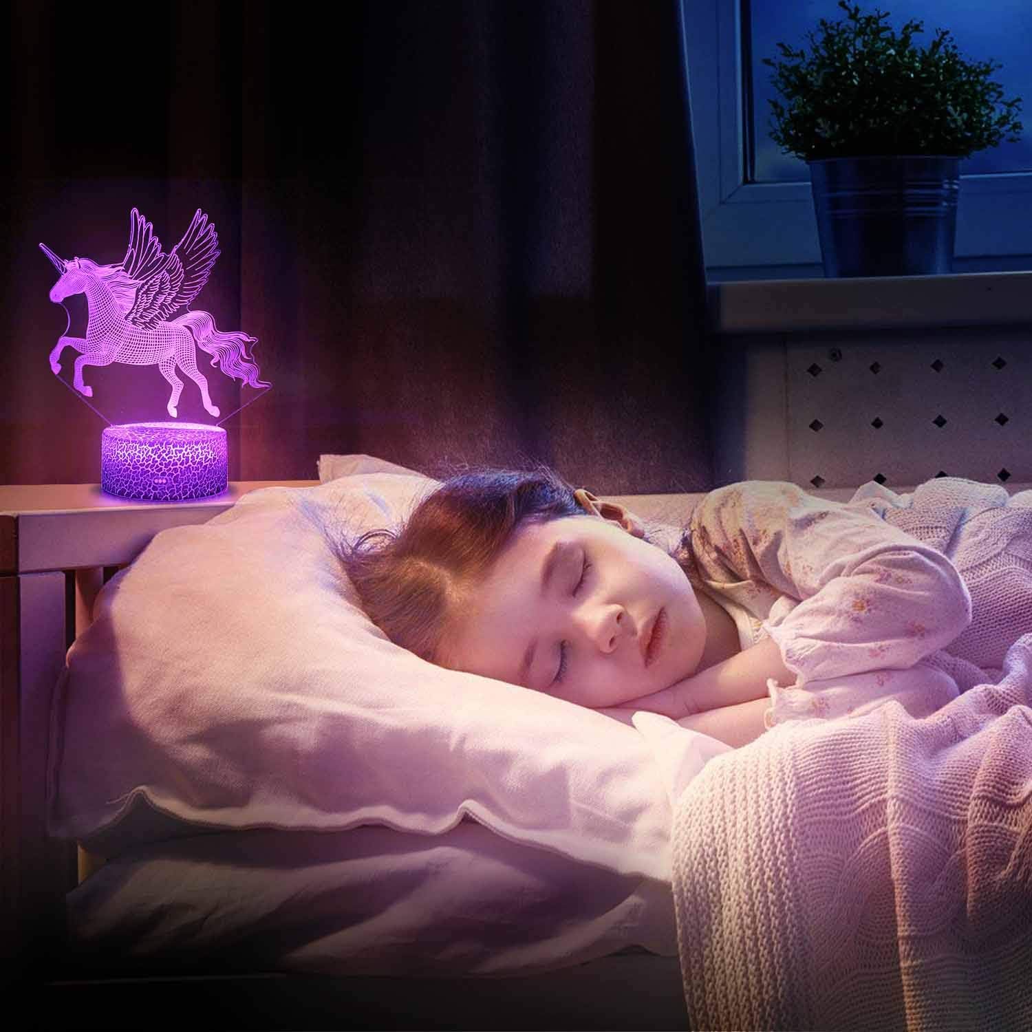 RDDAIPE Lámpara Nocturna Unicornio DIY – Manualidad Infantil – Incluye Unicornio, Castillo, Arcoíris, árbol, Setas Y Cadena De Luces – Para Niñas De 3 A 12 Años