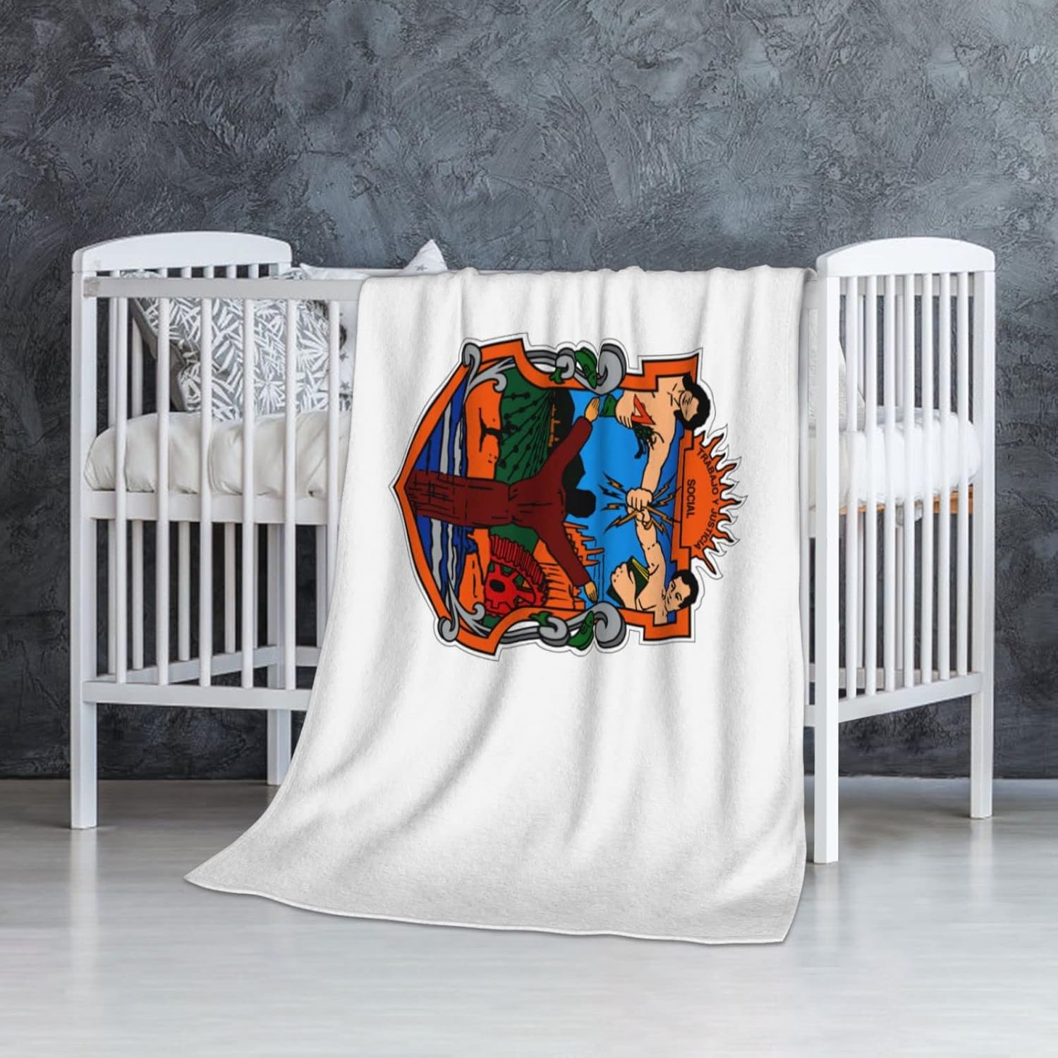 EMEIISEO Flag of Baja California Flannel Blanket 32x48in Lightweight and Anti-Pilling Suitable for Use On Beds and Sofas