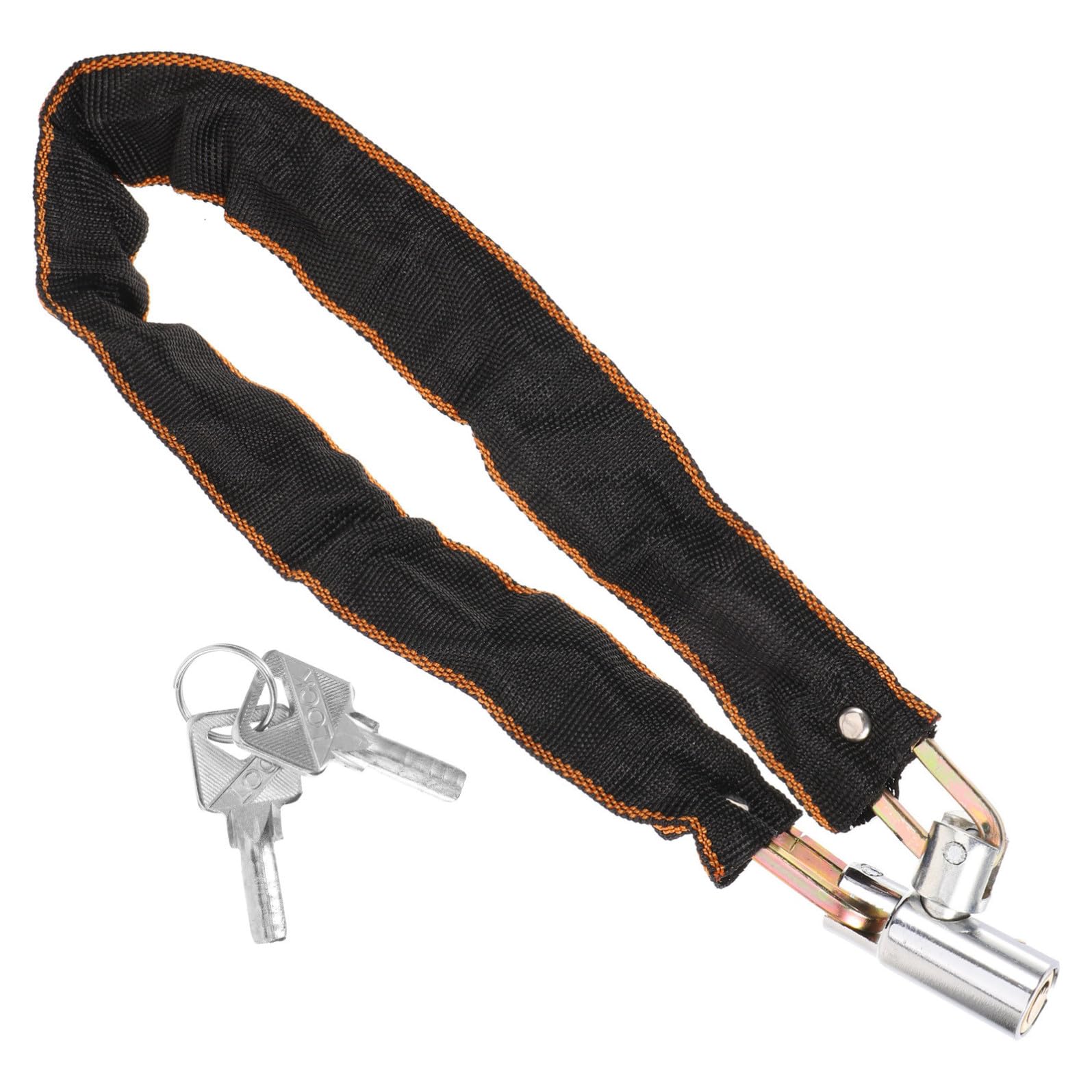 Sosoport antivol vélo antivol de Guidon Cadenas de vélo antivol Robustes serrures Haute sécurité antivol de chaîne de Verrouillage du vélo de chaîne avec clé Chiffon