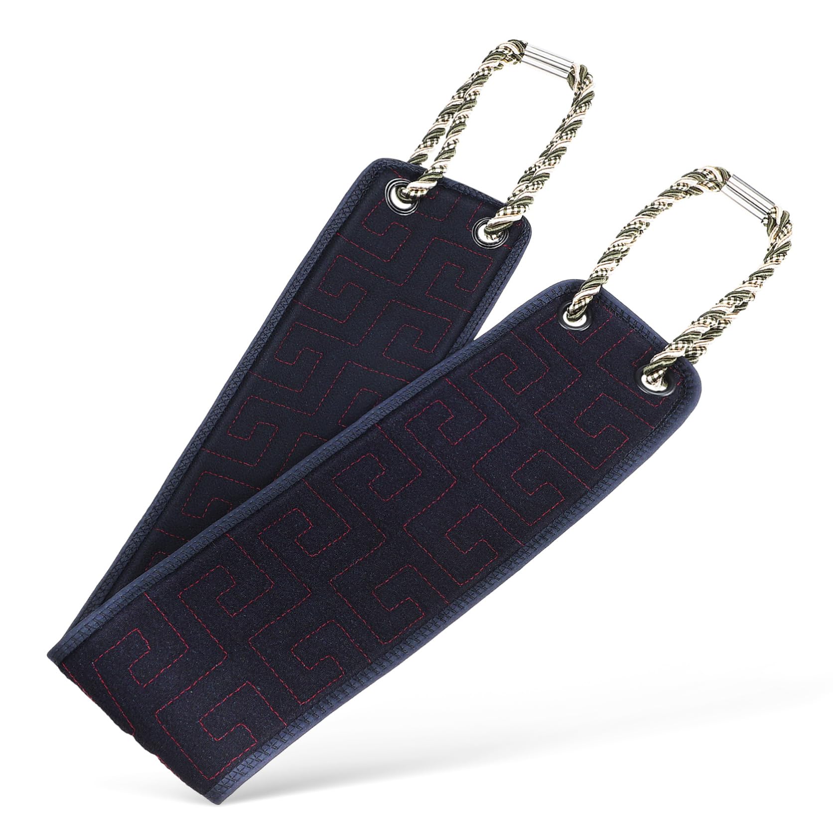 HOUDERCO Exfoliating Back Scrubber Towel Double Sided Bath Washcloth for Comfortable Exfoliation Handles for Shower Use for All Skin