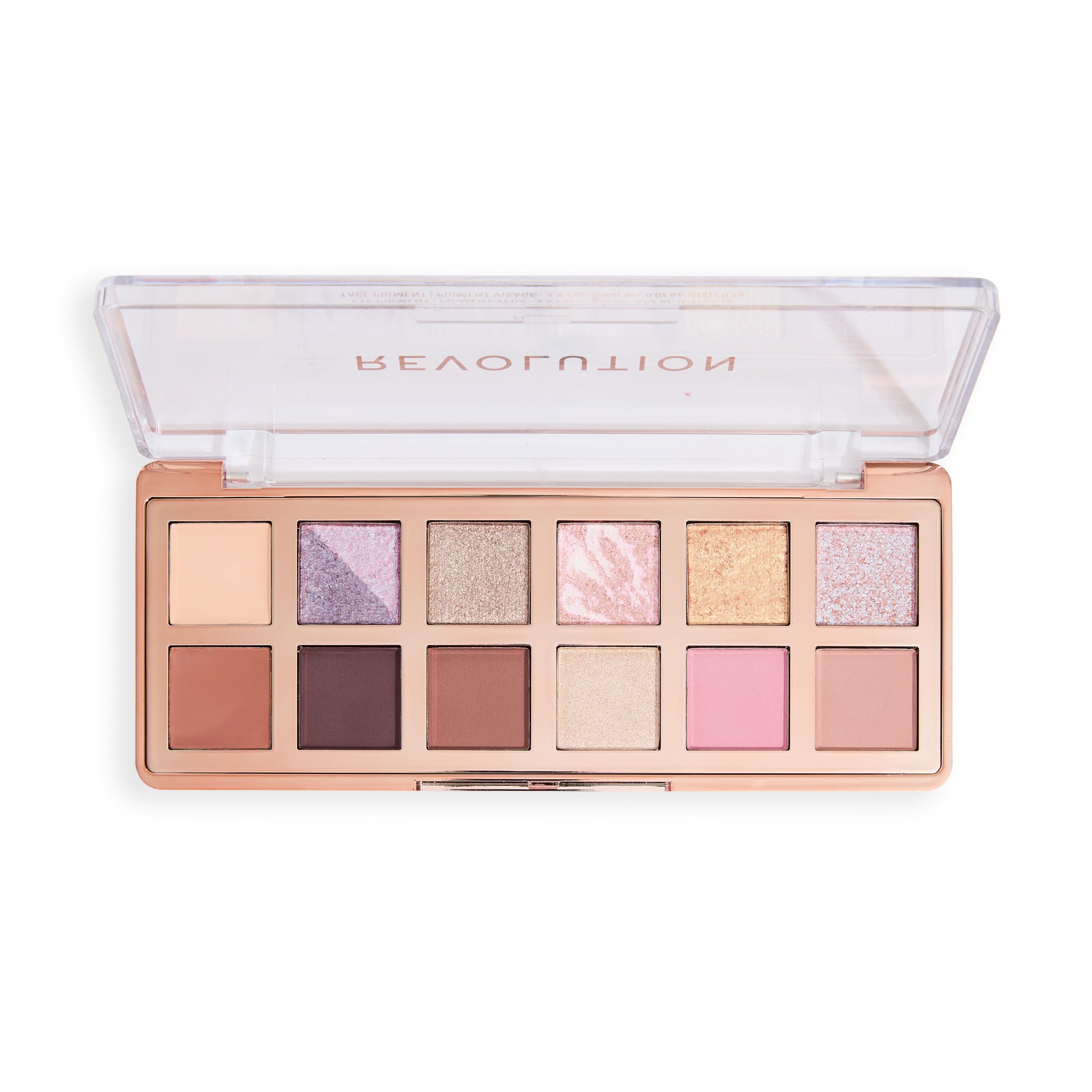Makeup Revolution, Palette d'Ombres à Paupières The True Icon Bronze, Finitions Crème, Matte & Irisées, 12 Teintes Mélangeables